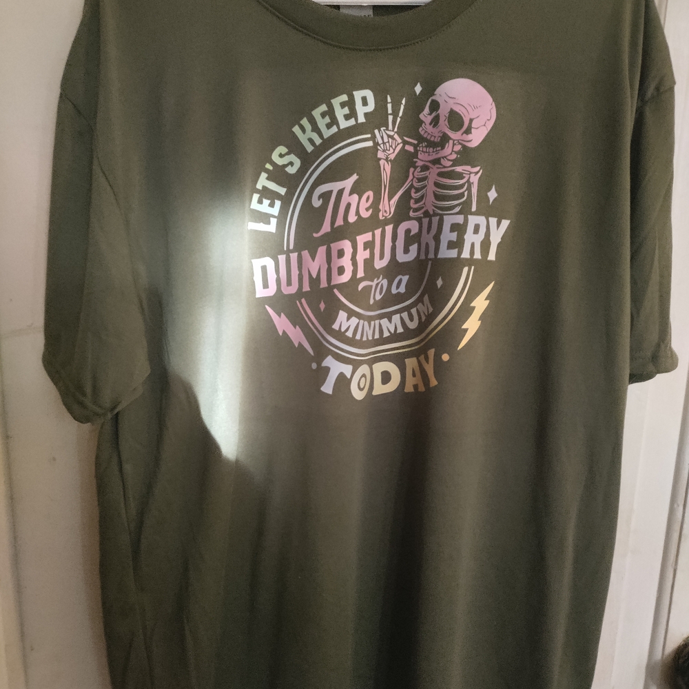 Gildan Olive Green Graphic Tee